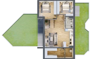3 pokoje, mieszkanie 84,31 m², parter, oferta nr mieszkanie 118, Mikusińskiego 25, Katowice, Wełnowiec-Józefowiec, Wełnowiec, ul. Jana Mikusińskiego 25