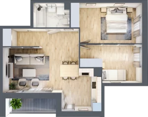 3 pokoje, mieszkanie 57,60 m², piętro 3, oferta nr mieszkanie 53, Mikusińskiego 25, Katowice, Wełnowiec-Józefowiec, Wełnowiec, ul. Jana Mikusińskiego 25