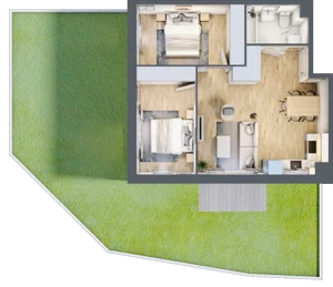 3 pokoje, mieszkanie 55,76 m², parter, oferta nr mieszkanie 114, Mikusińskiego 25, Katowice, Wełnowiec-Józefowiec, Wełnowiec, ul. Jana Mikusińskiego 25