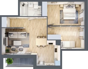 3 pokoje, mieszkanie 57,60 m², piętro 4, oferta nr mieszkanie 67, Mikusińskiego 25, Katowice, Wełnowiec-Józefowiec, Wełnowiec, ul. Jana Mikusińskiego 25