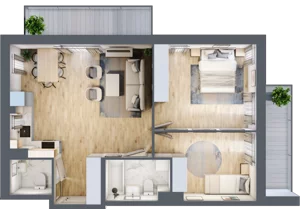 3 pokoje, mieszkanie 63,61 m², piętro 1, oferta nr mieszkanie 26, Mikusińskiego 25, Katowice, Wełnowiec-Józefowiec, Wełnowiec, ul. Jana Mikusińskiego 25