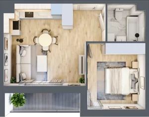2 pokoje, mieszkanie 37,70 m², piętro 4, oferta nr mieszkanie 66, Mikusińskiego 25, Katowice, Wełnowiec-Józefowiec, Wełnowiec, ul. Jana Mikusińskiego 25