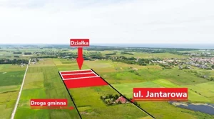 Działka 4 691,00 m², Zieleniewo, Jantarowa, Sprzedaż
