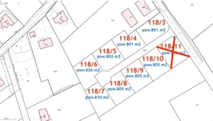 Działka 801,00 m², Ołużna, Sprzedaż