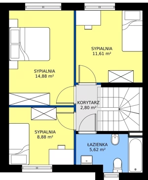 4 pokoje, mieszkanie 92,83 m², parter, oferta nr B1b, Malinowy Zakątek II, Kamieniec Wrocławski, ul. Malinowa 10,12