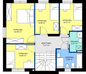 6 pokoi, mieszkanie 120,04 m², parter, oferta nr B2, Malinowy Zakątek II, Kamieniec Wrocławski, ul. Malinowa 10,12