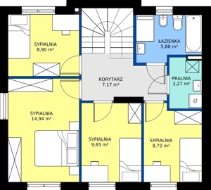 6 pokoi, mieszkanie 120,93 m², parter, oferta nr B4, Malinowy Zakątek II, Kamieniec Wrocławski, ul. Malinowa 10,12
