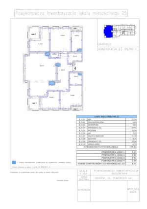 4 pokoje, apartament 179,23 m², piętro 1, oferta nr B.25, Gaja Park, Gdańsk, Żabianka-Wejhera-Jelitkowo-Tysiąclecia, Jelitkowo, ul. Pomorska 68, 66, 64