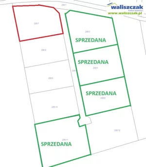 Działka 1 222,00 m², Sulejów, Sprzedaż