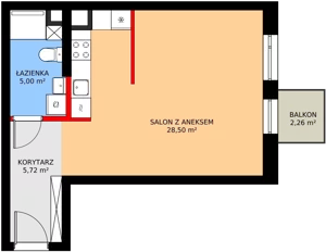 1 pokój, mieszkanie 39,22 m², piętro 2, oferta nr 1/M051, Stalowa Form 43.45, Warszawa, Praga Północ, Nowa Praga, ul. Stalowa