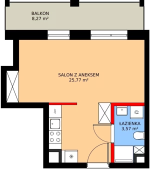 1 pokój, mieszkanie 29,34 m², piętro 1, oferta nr 1/M086, Stalowa Form 43.45, Warszawa, Praga Północ, Nowa Praga, ul. Stalowa