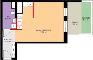 1 pokój, mieszkanie 38,31 m², parter, oferta nr 1/M031, Stalowa Form 43.45, Warszawa, Praga Północ, Nowa Praga, ul. Stalowa