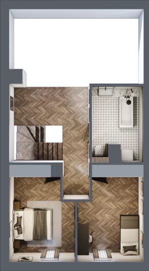 5 pokoi, mieszkanie 97,20 m², piętro 1, oferta nr 5A, Małe Wilczyce, Wilczyce, ul. Zgodna / Życzliwa