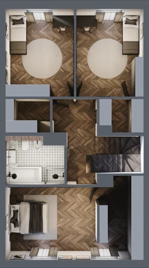 6 pokoi, mieszkanie 153,10 m², parter, oferta nr 26, Małe Wilczyce, Wilczyce, ul. Zgodna / Życzliwa