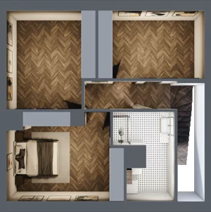 3 pokoje, mieszkanie 61,20 m², piętro 1, oferta nr 8A, Małe Wilczyce, Wilczyce, ul. Zgodna / Życzliwa