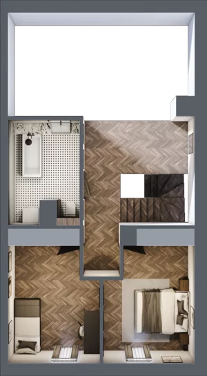 5 pokoi, mieszkanie 118,00 m², piętro 1, oferta nr 1A, Małe Wilczyce, Wilczyce, ul. Zgodna / Życzliwa