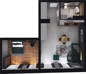 1 pokój, lokal inwestycyjny 66,38 m², piętro 1, oferta nr 5.1.205, Granaria, Gdańsk, Śródmieście, ul. Chmielna