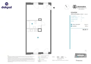1 pokój, lokal inwestycyjny 58,28 m², piętro 4, oferta nr 5.4.219, Granaria, Gdańsk, Śródmieście, ul. Chmielna