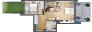 2 pokoje, lokal inwestycyjny 44,42 m², parter, oferta nr C8.1, Solmarina, Wiślinka, ul. Łąkowa