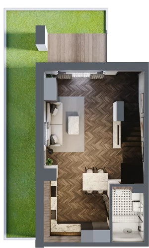 2 pokoje, lokal inwestycyjny 69,28 m², parter, oferta nr 5.15, Pino Resort, Gdańsk, Wyspa Sobieszewska, Sobieszewo, ul. Turystyczna 90