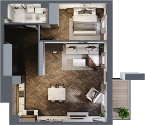 2 pokoje, lokal inwestycyjny 57,52 m², piętro 1, oferta nr 6.30, Pino Resort, Gdańsk, Wyspa Sobieszewska, Sobieszewo, ul. Turystyczna 90