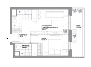 2 pokoje, mieszkanie 36,40 m², piętro 4, oferta nr B1/61, Architektów, Wrocław, Al. Architektów 22-30