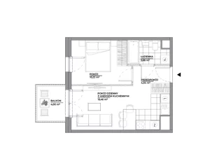 2 pokoje, mieszkanie 33,70 m², piętro 7, oferta nr B1/96, Architektów, Wrocław, Al. Architektów 22-30