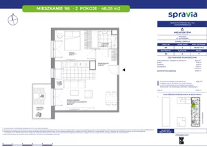 2 pokoje, mieszkanie 48,05 m², piętro 7, oferta nr B1/98, Architektów, Wrocław, Al. Architektów 22-30