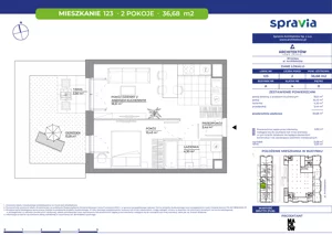 2 pokoje, mieszkanie 36,68 m², parter, oferta nr A/123, Architektów, Wrocław, Al. Architektów 22-30