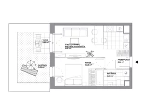 2 pokoje, mieszkanie 36,68 m², parter, oferta nr A/123, Architektów, Wrocław, Al. Architektów 22-30