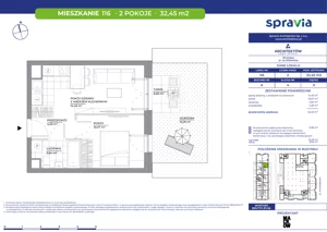 2 pokoje, mieszkanie 32,45 m², parter, oferta nr A/116, Architektów, Wrocław, Al. Architektów 22-30