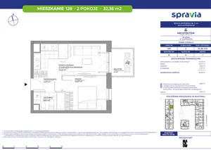 2 pokoje, mieszkanie 32,36 m², piętro 1, oferta nr A/128, Architektów, Wrocław, Al. Architektów 22-30