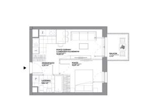 2 pokoje, mieszkanie 32,36 m², piętro 1, oferta nr A/128, Architektów, Wrocław, Al. Architektów 22-30