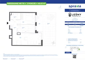 2 pokoje, mieszkanie 49,42 m², parter, oferta nr 28/70, Leśny Marcelin, Poznań, Grunwald, Junikowo, ul. Jeleniogórska