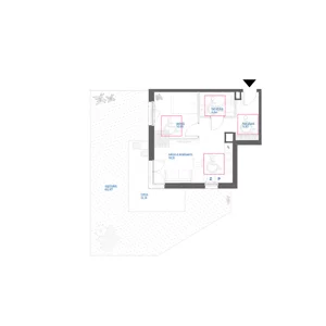 2 pokoje, mieszkanie 43,60 m², parter, oferta nr 28A/111, Leśny Marcelin, Poznań, Grunwald, Junikowo, ul. Jeleniogórska