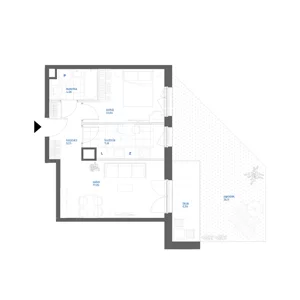 2 pokoje, mieszkanie 44,79 m², parter, oferta nr 28/4, Leśny Marcelin, Poznań, Grunwald, Junikowo, ul. Jeleniogórska