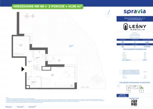 2 pokoje, mieszkanie 41,95 m², parter, oferta nr 28/69, Leśny Marcelin, Poznań, Grunwald, Junikowo, ul. Jeleniogórska