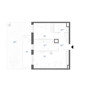 2 pokoje, mieszkanie 47,02 m², parter, oferta nr 28A/112, Leśny Marcelin, Poznań, Grunwald, Junikowo, ul. Jeleniogórska