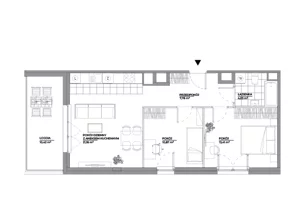 3 pokoje, mieszkanie 57,27 m², piętro 2, oferta nr B2/177, Architektów, Wrocław, Al. Architektów 22-30