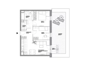 3 pokoje, mieszkanie 53,04 m², piętro 4, oferta nr B1/64, Architektów, Wrocław, Al. Architektów 22-30