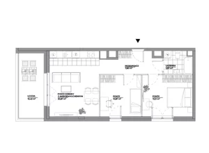 3 pokoje, mieszkanie 56,72 m², piętro 1, oferta nr B2/174, Architektów, Wrocław, Al. Architektów 22-30