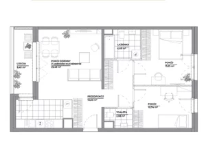 3 pokoje, mieszkanie 66,63 m², piętro 4, oferta nr B1/55, Architektów, Wrocław, Al. Architektów 22-30