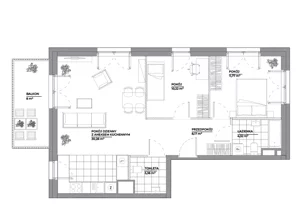3 pokoje, mieszkanie 68,12 m², piętro 2, oferta nr B1/104, Architektów, Wrocław, Al. Architektów 22-30
