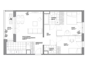 3 pokoje, mieszkanie 66,03 m², piętro 1, oferta nr B1/22, Architektów, Wrocław, Al. Architektów 22-30