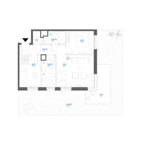 3 pokoje, mieszkanie 60,24 m², parter, oferta nr 28/71, Leśny Marcelin, Poznań, Grunwald, Junikowo, ul. Jeleniogórska