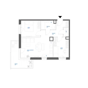 3 pokoje, mieszkanie 55,31 m², piętro 2, oferta nr 28A/122, Leśny Marcelin, Poznań, Grunwald, Junikowo, ul. Jeleniogórska