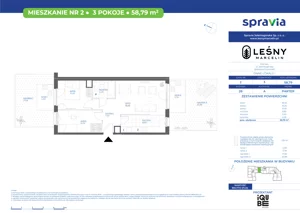 3 pokoje, mieszkanie 58,79 m², parter, oferta nr 28/2, Leśny Marcelin, Poznań, Grunwald, Junikowo, ul. Jeleniogórska