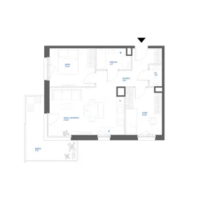 3 pokoje, mieszkanie 55,32 m², piętro 1, oferta nr 28A/116, Leśny Marcelin, Poznań, Grunwald, Junikowo, ul. Jeleniogórska