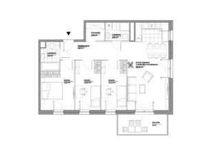 4 pokoje, mieszkanie 82,59 m², piętro 2, oferta nr A/139, Architektów, Wrocław, Al. Architektów 22-30