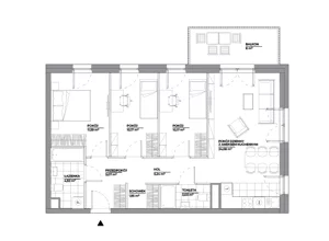 4 pokoje, mieszkanie 76,19 m², piętro 1, oferta nr A/126, Architektów, Wrocław, Al. Architektów 22-30